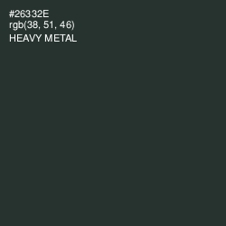 #26332E - Heavy Metal Color Image